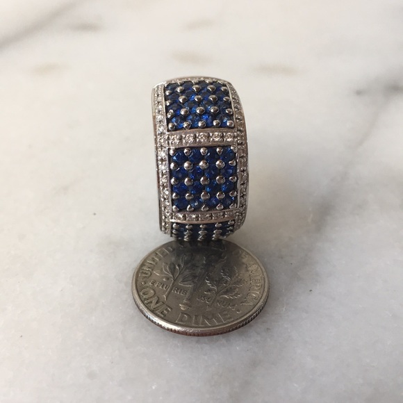 ✨SALE✨Le Vian Sapphire Diamond Ring approx size 7 - Picture 6 of 8